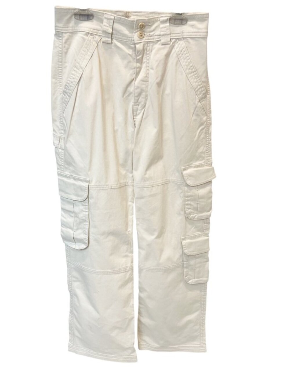 Abercrombie & Fitch Cream High Rise Relaxed Cargo Pants‎ - Size 0 Short